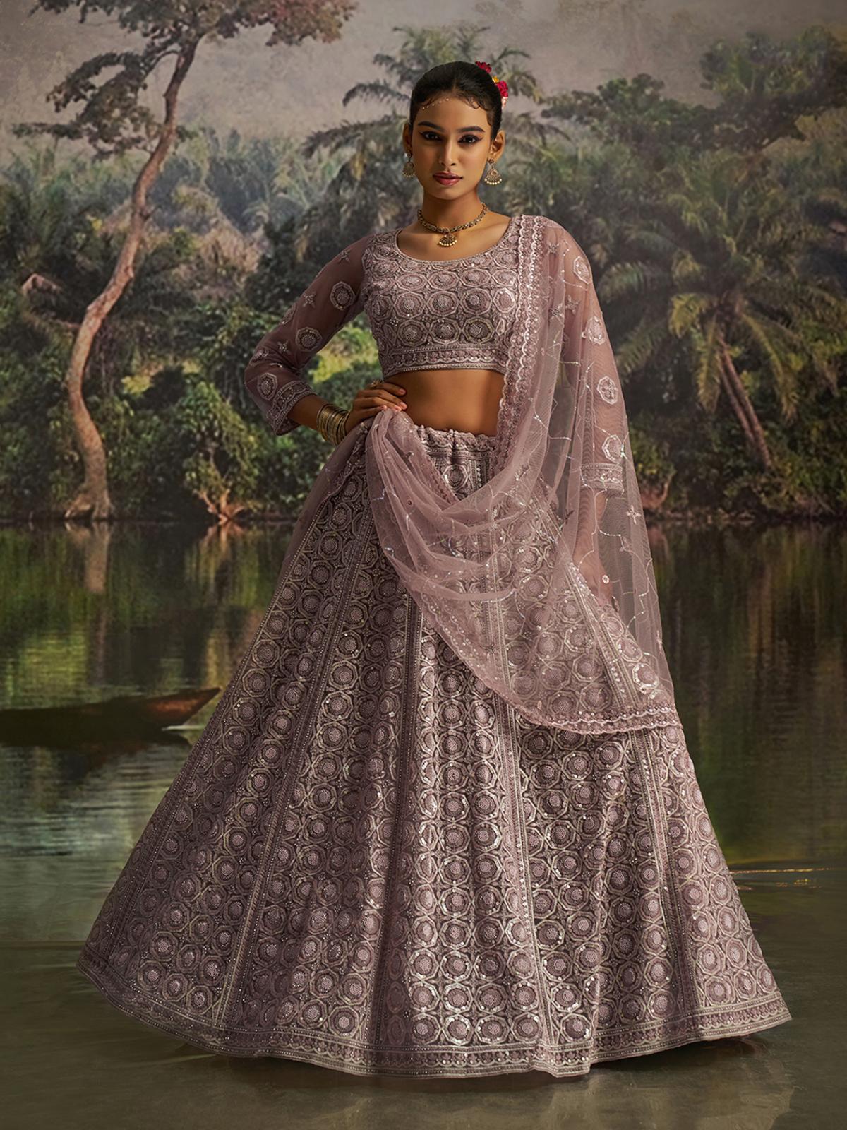Mauve Designer Lehenga Choli