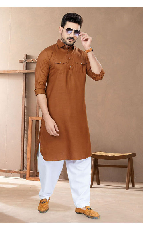 Cotton Pathani Suit For Men