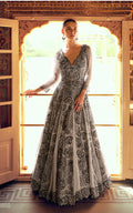 Grey Party Wear Anarkali Suit – Free Size