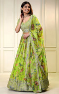 Designer Organza Lehenga Choli