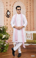 Off White Straight Kurta Pajama