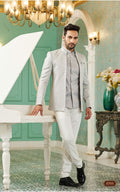 Grey Bandhgala Jodhpuri Suit