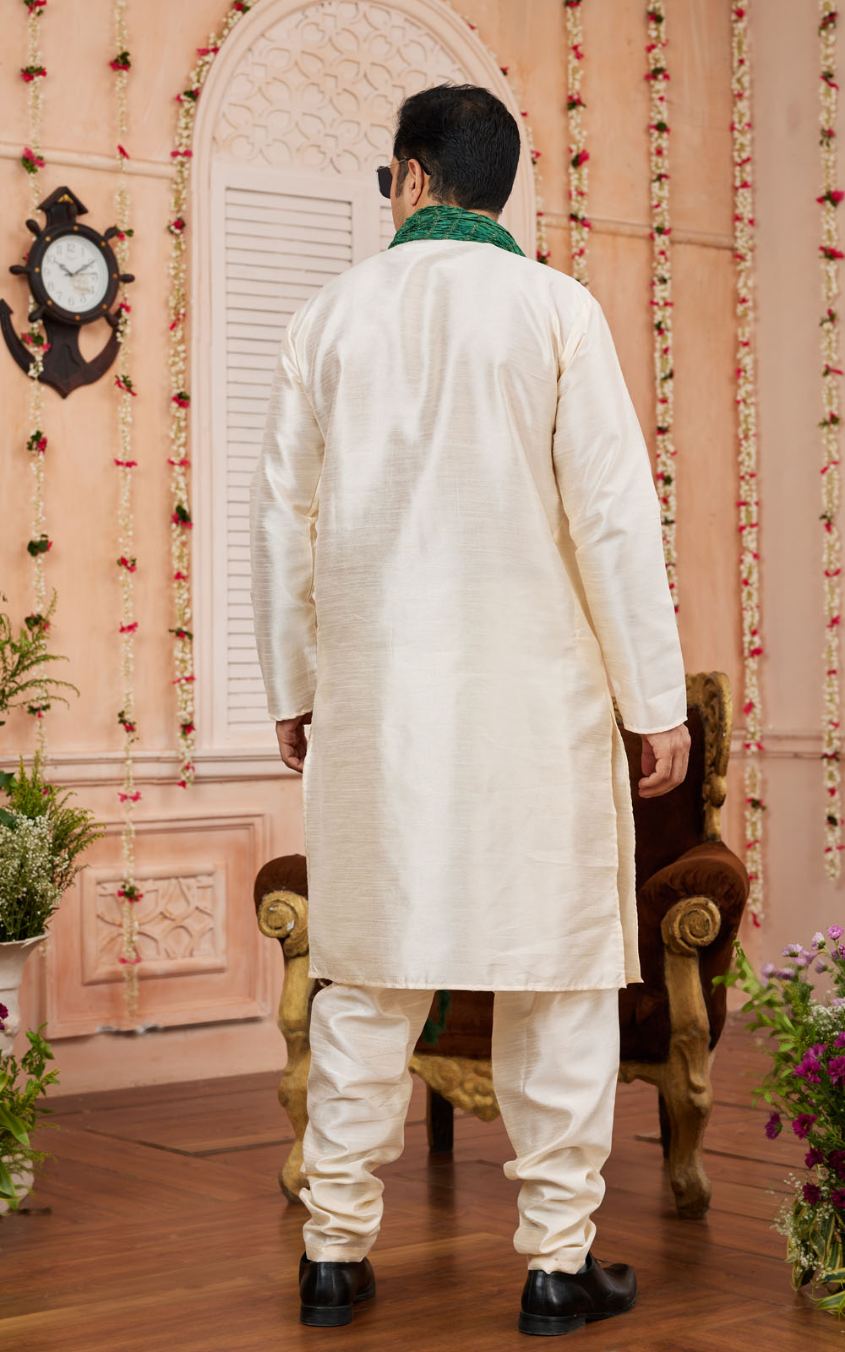 Baige Straight Kurta Pajama