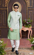 Green Kurta Pajama – 3 Piece Set for Men