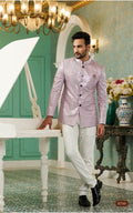 Onion Pink Bandhgala Jodhpuri Suit