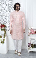 Pink Art Silk Indo-Western