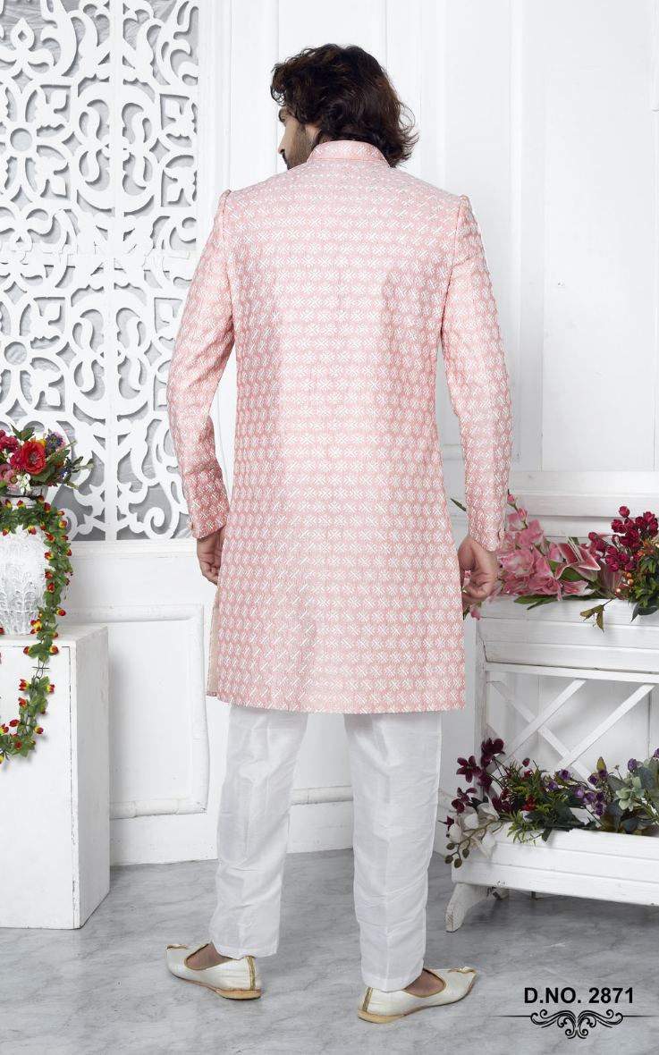 Pink Art Silk Indo-Western