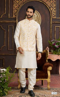 Yellow Kurta Pajama 3 Pcs Set