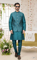 Green Kurta Pajama With Jacket