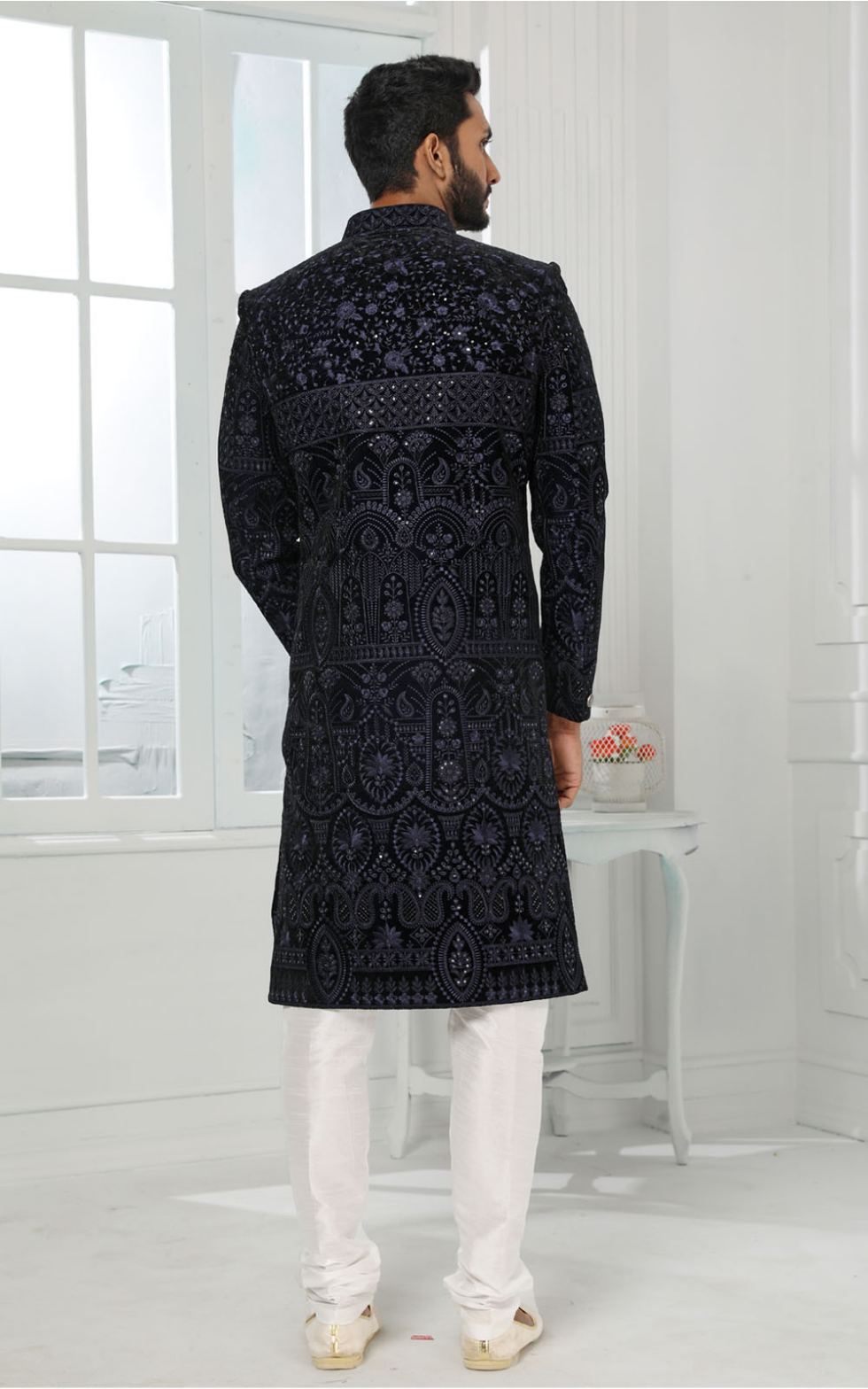 Blue Partywear Designer Sherwani